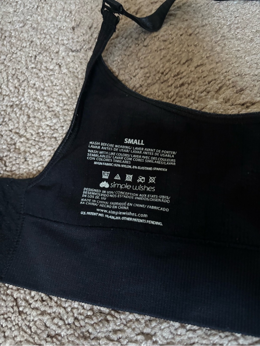 Simple Wishes Black Nursing / Hands-Free Pumping Bra - Picture 3 of 3